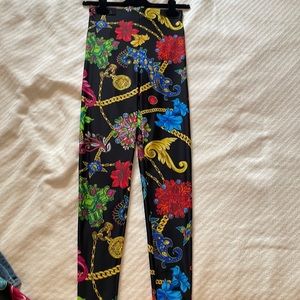 Versace printed leggings